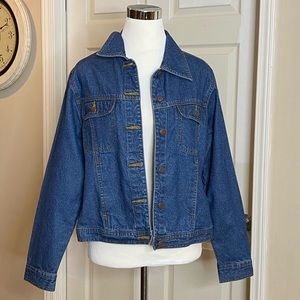 Vintage Bill Blass Jean Jacket Cotton Medium